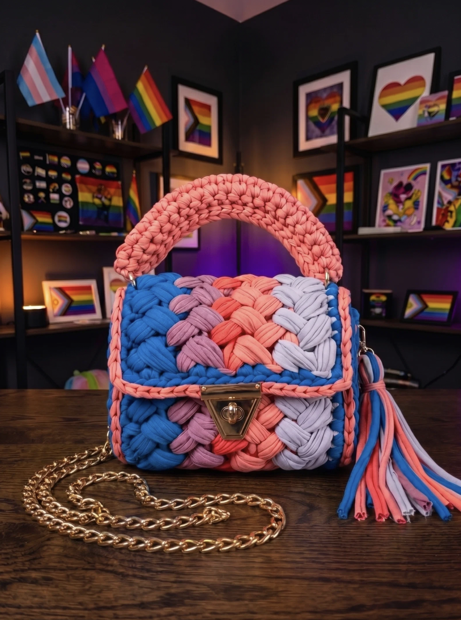 Handmade Pride Crochet Bag
