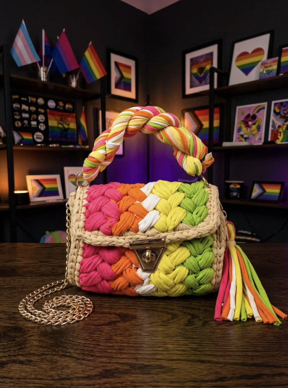 Handmade Pride Crochet Bag